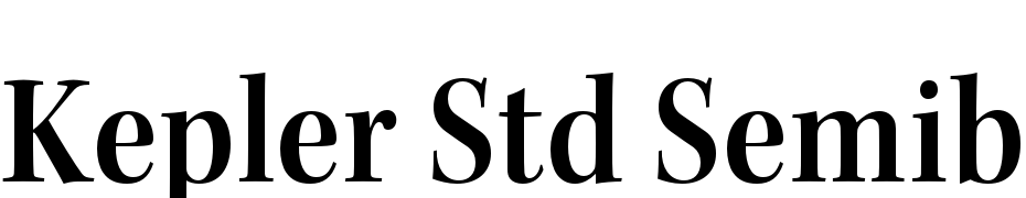 Kepler Std Semibold Semicondensed Subhead cкачати шрифт безкоштовно
